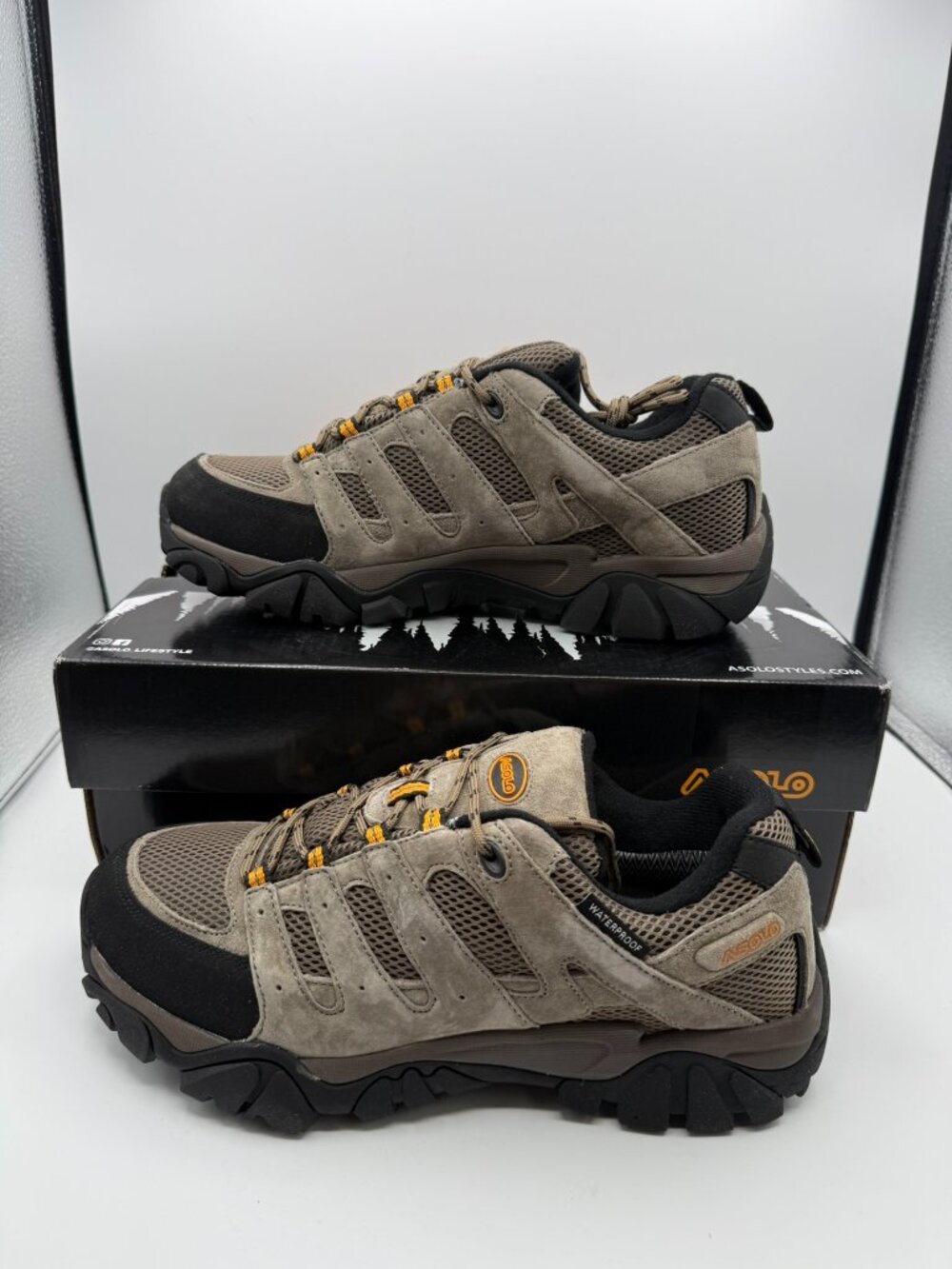 ASOLO Men's Walnut Size 10 New With Box